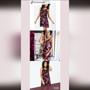 NWT velvet cami dress